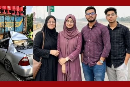ভাঙ্গায় ট্রাক-প্রাইভেটকার সংঘর্ষে ঝিকরগাছার একই পরিবারের ৪ জনসহ নিহত ৫