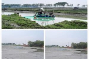 কপোতাক্ষ নদে ড্রেজার বসিয়ে বালু উত্তোলন, গভীর ঘের ভরাট করে ইটভাটার নীলনকশা