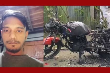 মুন্সীগঞ্জে ব্যবসায়ীকে কুপিয়ে হত্যা; মোটরসাইকেলে আগুন