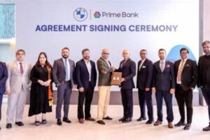 গ্রাহকদের এক্সক্লুসিভ বিএমডব্লিউ সার্ভিস দিতে প্রাইম ব্যাংক ও এক্সিকিউটিভ মোটরসের চুক্তি স্বাক্ষর