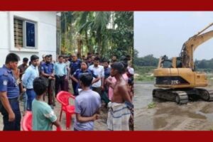 পঞ্চগড়ের বোদায় ভেকু মেশিন দিয়ে অবৈধ বালু উত্তোলনের দায়ে ৭০০০০ টাকা জরিমানা