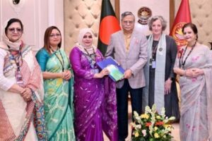 রাষ্ট্রপতির সঙ্গে ইন্টারন্যাশনাল ইনার হুইল প্রেসিডেন্টের সৌজন্য সাক্ষাৎ