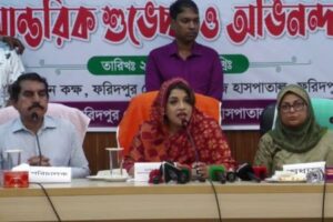 ফরিদপুর মেডিকেলের সেবার মান বাড়ানোর নির্দেশ প্রতিমন্ত্রী শামা ওবায়েদের