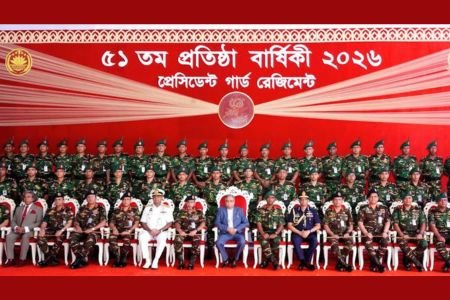 প্রেসিডেন্ট গার্ড রেজিমেন্টের ৫১তম প্রতিষ্ঠাবার্ষিকী পালিত