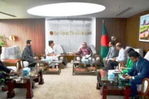 প্রবাসী কল্যাণ মন্ত্রীর সাথে আইওএম বাংলাদেশের চিফ অব মিশনের বৈঠক